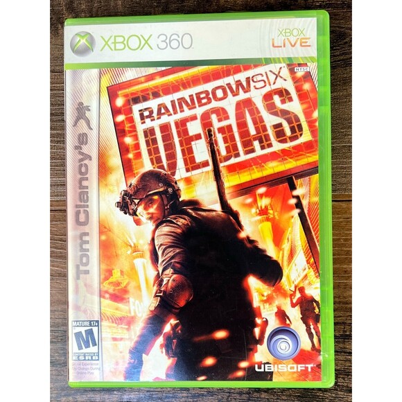 Tom Clancy's Rainbow Six Vegas  (Microsoft Xbox 360) With Manual - Picture 1 of 3